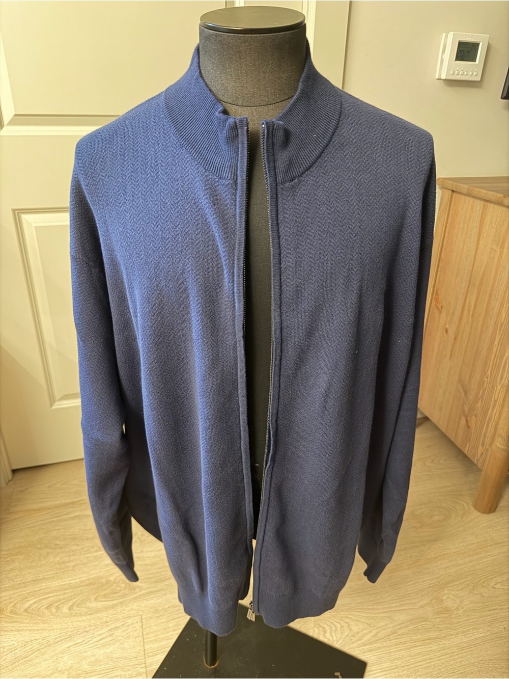 Daniel Hechter Men's Navy Zip-Up Sweater